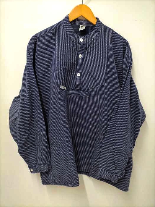 USED古着(ユーズドフルギ) SMS SIMA ストライプ柄フィッシャーマンシャツ メンズ JPN:XXL