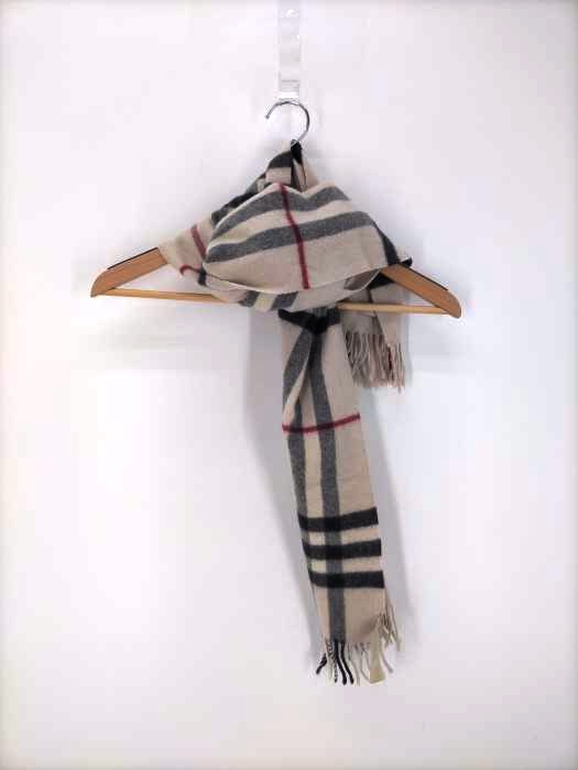 BURBERRY(バーバリー) ノバチェック カシミヤマフラー レディース 表記無