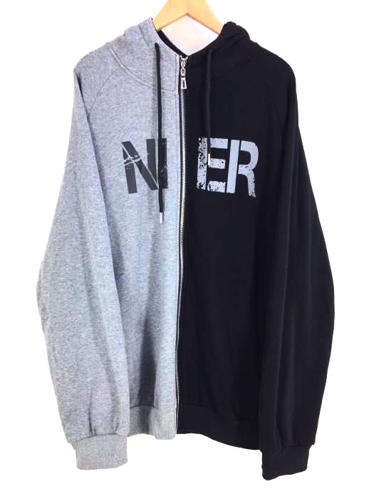 NieR CLOTHING(ニーア クロージング) バイカラージップアップパーカー メンズ  F