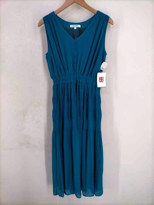 moussy(マウジー) V NECK CHIFFON GATHER DRESS レディース  FREE