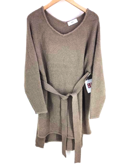 AZUL by moussy(アズールバイマウジー) BELT SET V NECK KNIT TUNIC レディース  M