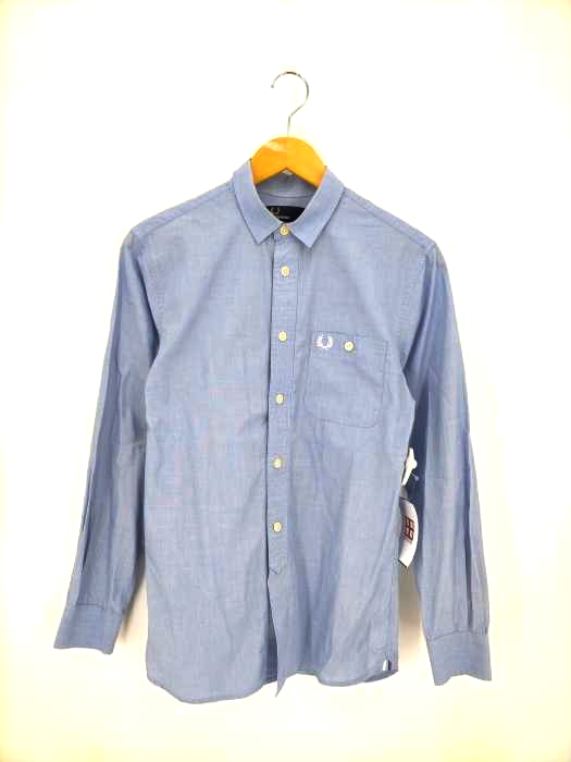 FRED PERRY(フレッドペリー) Long Sleeve Tipped End On End Shirt ボタンダウン プレーンシャツ メンズ JPN：S