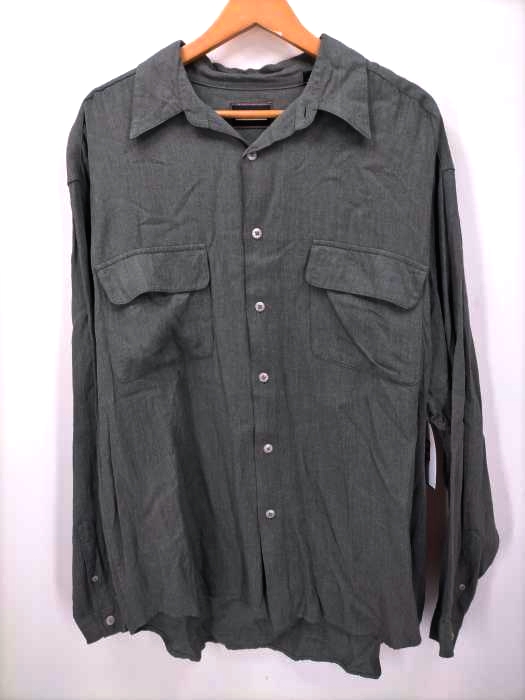 BACHRACH(バクラック) フラップポケット レーヨン開襟シャツ メンズ JPN：L