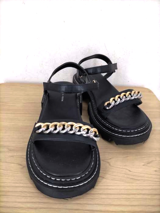 CHARLES & KEITH(チャールズキース) チェーンリンク ブロックヒールサンダル レディース  38
