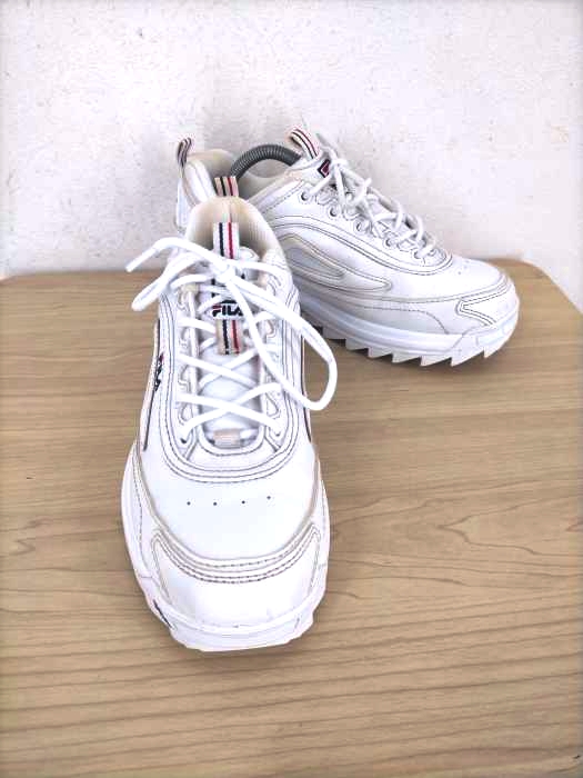 FILA(フィラ) DISTORTER HEART 厚底スニーカー レディース  24