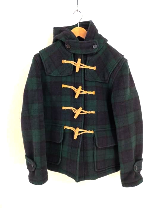 Balmoral Ascot(バルモラルアスコット) ENGLAND製 チェック柄ショートダッフルコート レディース JPN：M