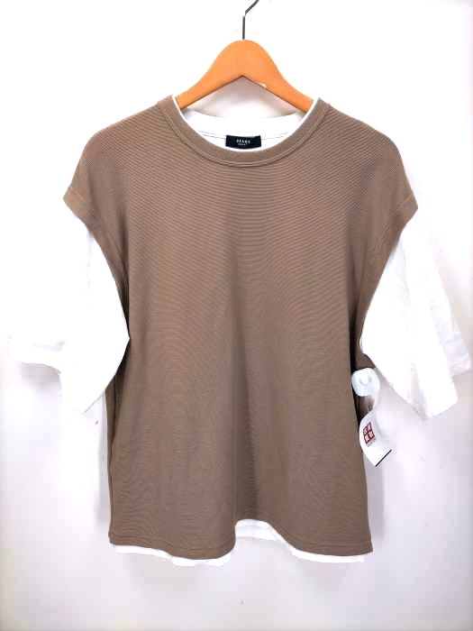 ビームスハート BEAMS HEART ベスト ドッキング クルーネックTシャツ メンズ  M