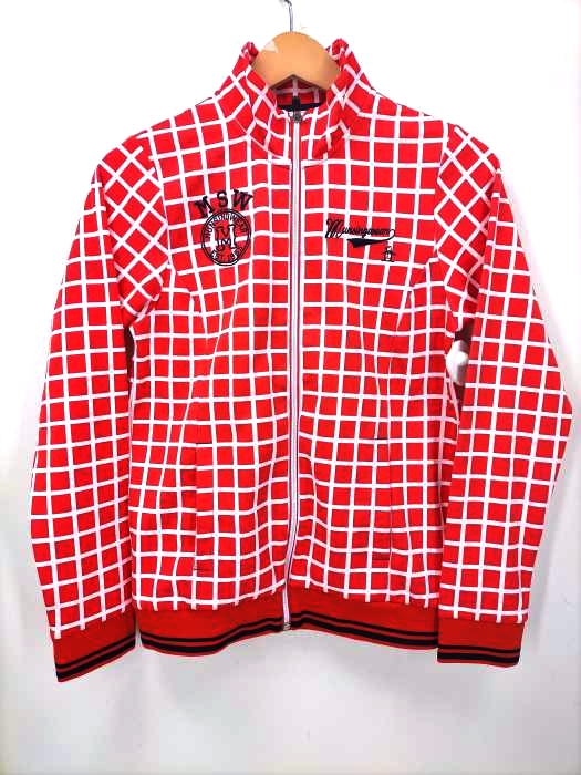 Munsingwear(マンシングウェア) 格子柄 ジップアップジャージ レディース JPN：M