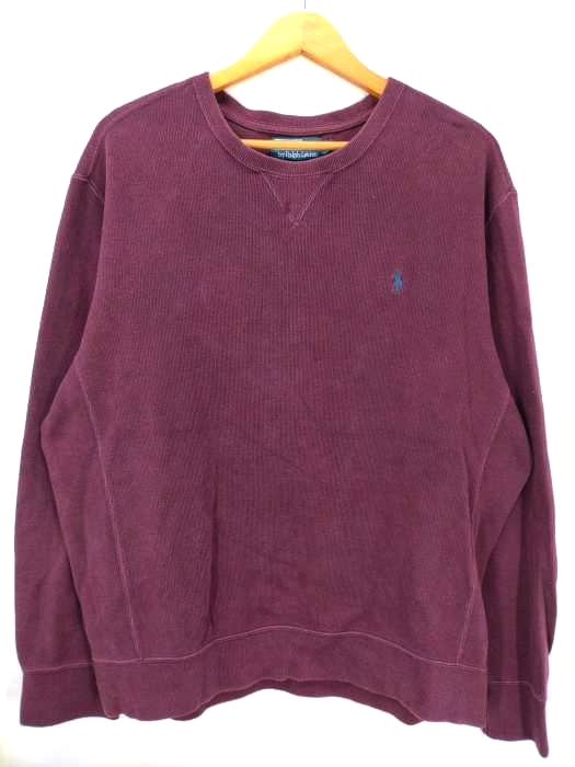 Polo by RALPH LAUREN(ポロバイラルフローレン) ポニー刺しゅう Vガゼット スウェット メンズ import：L