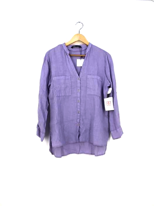 ザラ ZARA リネンシャツ レディース  L
