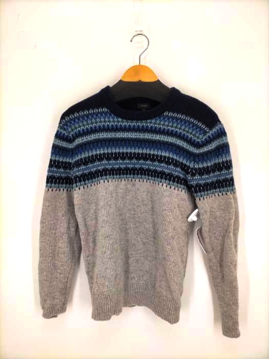 ジェイクルー J.CREW ノルディック ウールニット メンズ import：S