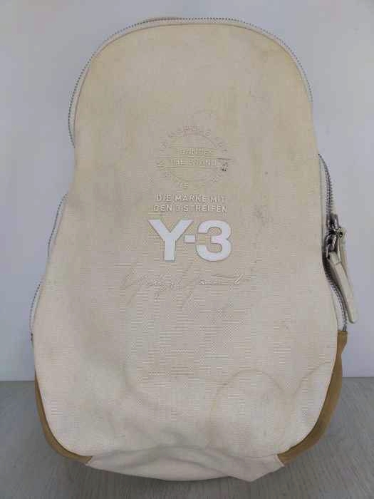 ワイスリー Y-3 ロゴプリントキャンバスバックパック メンズ 表記無
