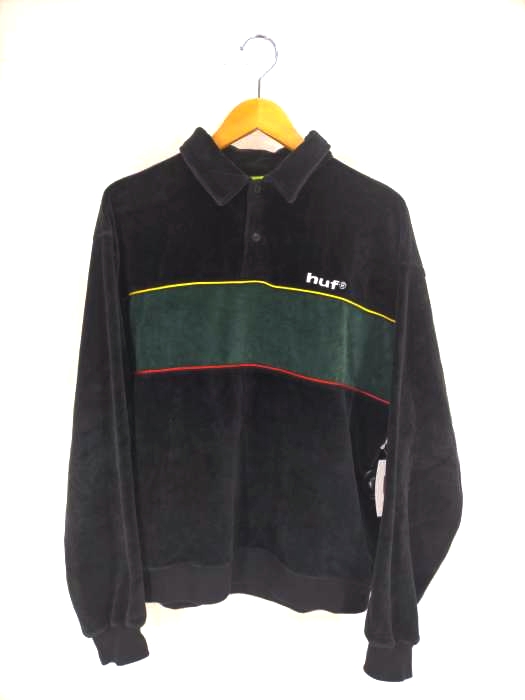 ハフ HUF VELOUR L/S KNIT TOP メンズ JPN：S