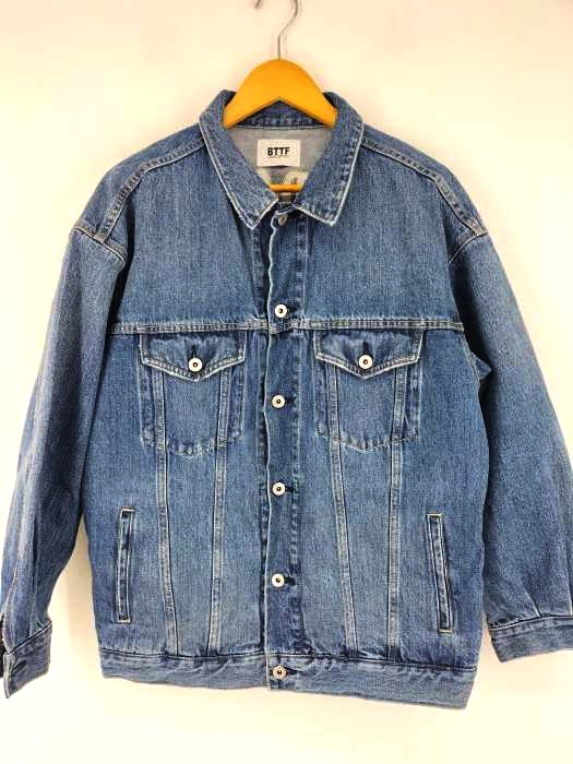 ユーズドフルギ USED古着 BTTF BACK TO THE FIELD 刺繍 デニムジャケット メンズ FREE