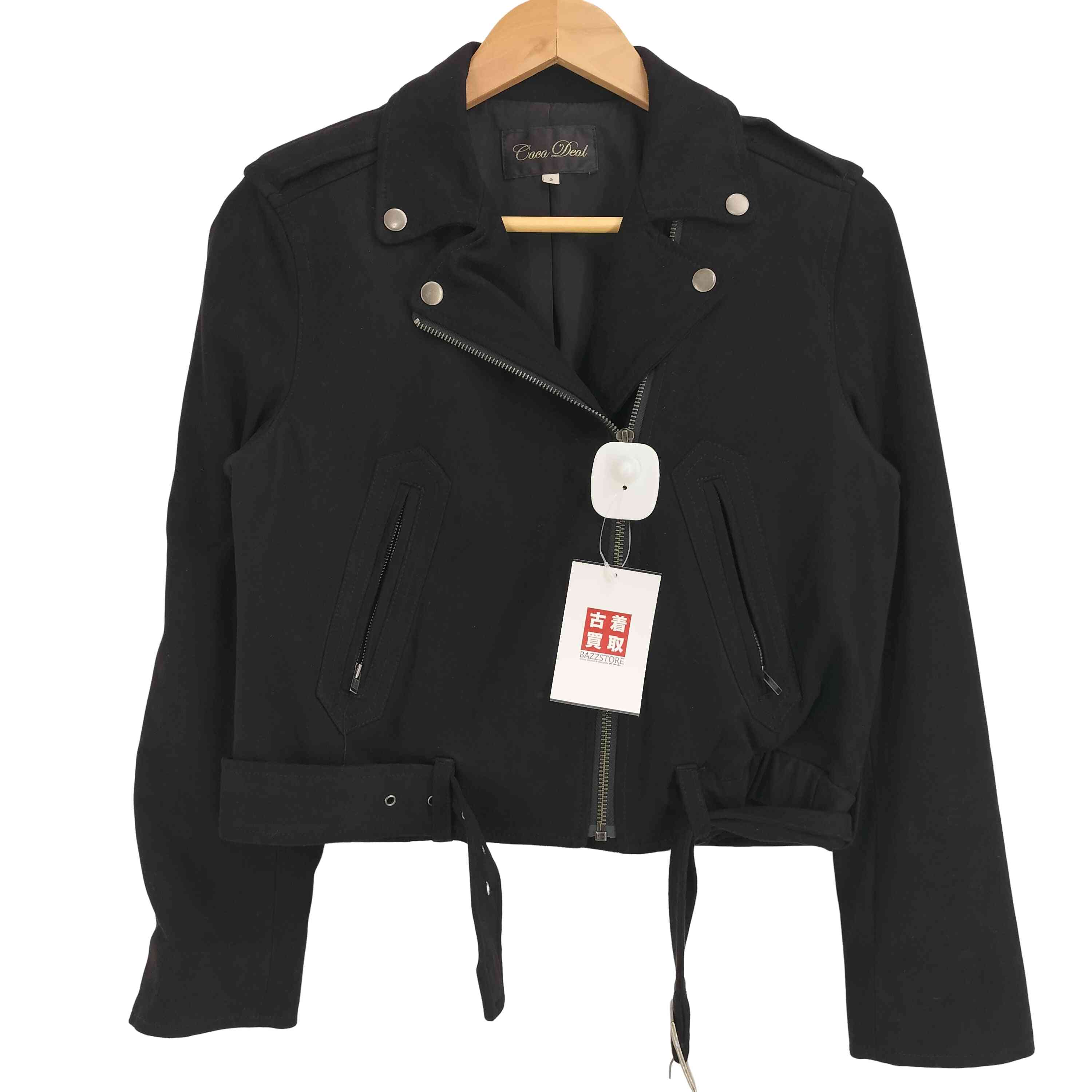 COCO DEAL(ココディール) フェイクスウェードライダースジャケット レディース JPN：2 【中古】【ブランド古着バズストア】