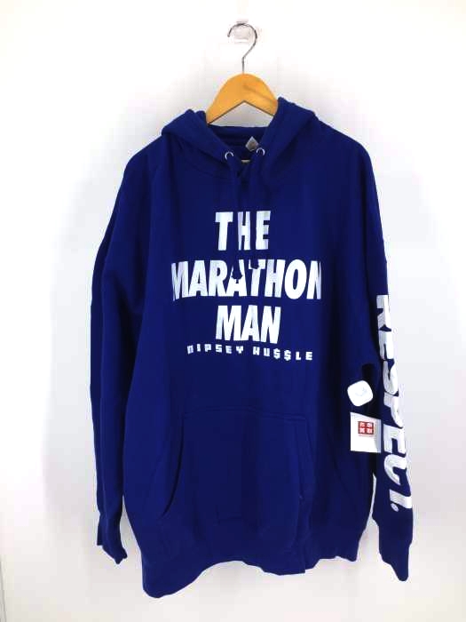 USED古着(ユーズドフルギ) Nipsey Hussle THE MARATHON MAN オーバーサイズ プルオーバー パーカー メンズ  3XL