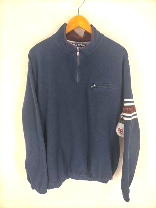 POLO SPORT RALPH LAUREN(ポロスポーツラルフローレン) USA製 POLO TENNIS プルオーバー フリースジャケット メンズ JPN：M