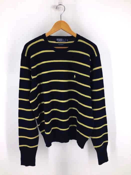 Polo by RALPH LAUREN(ポロバイラルフローレン) LAMB WOOL 100% ボーダーニット メンズ JPN：XL