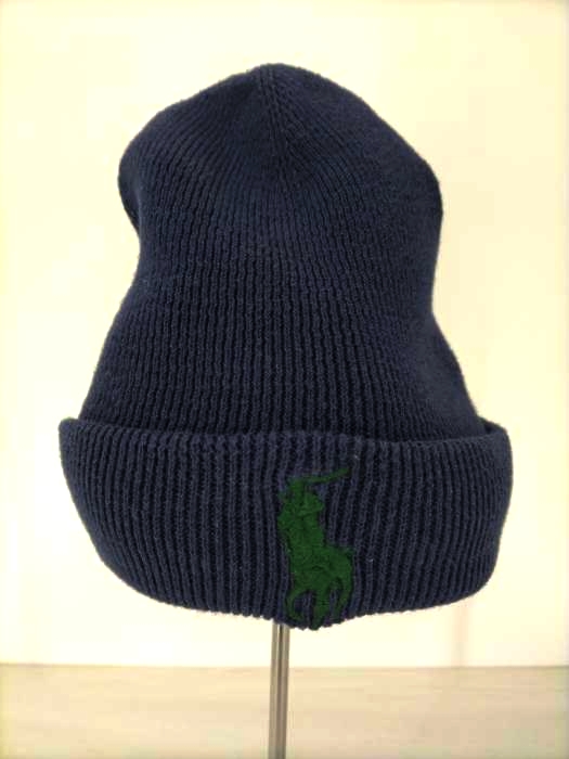 POLO RALPH LAUREN(ポロラルフローレン) ビッグポニー コットンニット ビーニー メンズ ONE SIZE