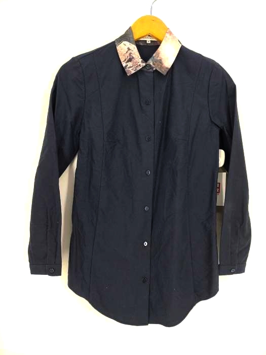 CARVEN(カルヴェン) シルクコットン切替シャツ レディース 36