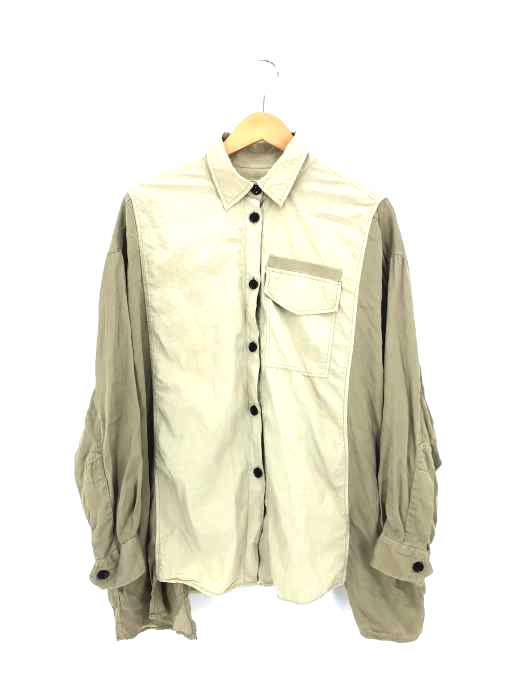 ZARA SRPLS(ザラ サープラス) ミニタリー切替シャツ レディース import：S