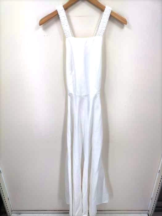 ZARA(ザラ) LINEN BLEND MIDI DRESS レディース JPN：S