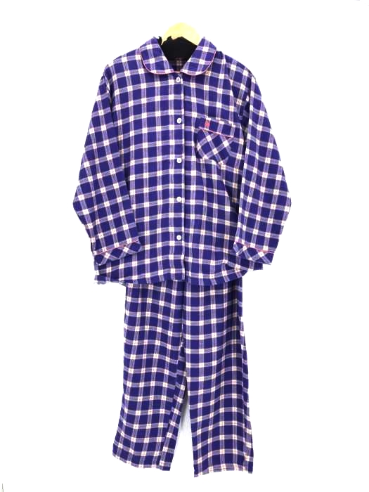 POLO BRITISH COUNTRY SPIRIT(ポロブリティッシュカントリースピリット) チェック柄 パジャマシャツ パンツ セットアップ レディース  L