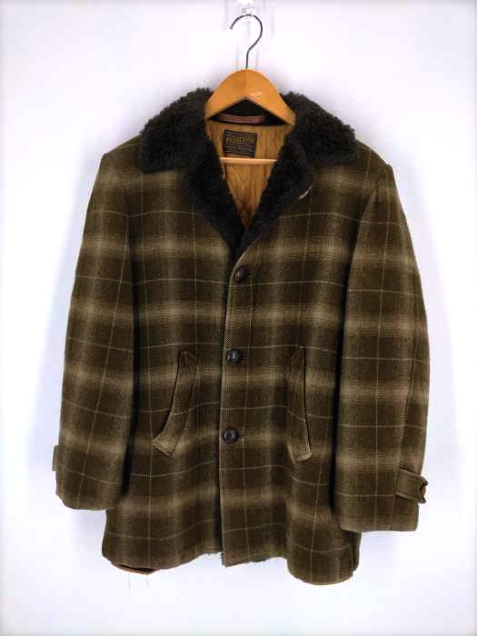 ペンドルトン PENDLETON 40-50S 中キルティングクルミボタン襟ボアオンブレジャケット メンズ 表記無