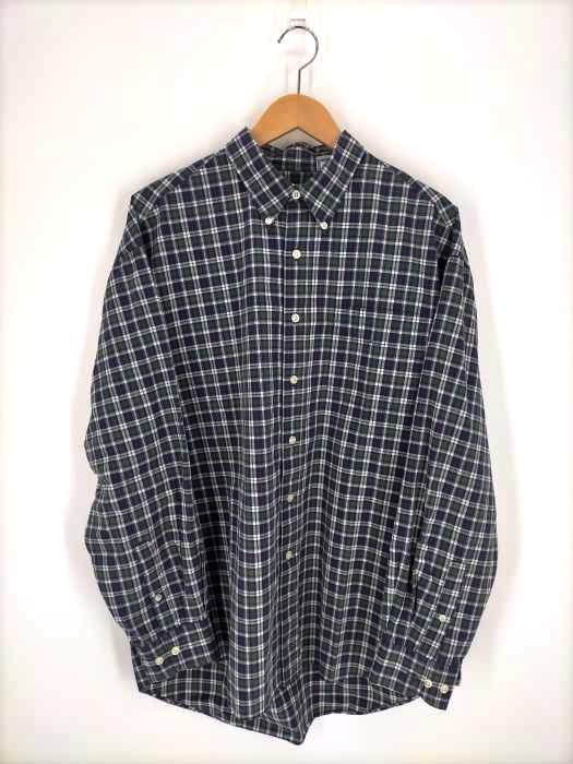 Gap(ギャップ) 白タグ チェックBDシャツ メンズ  L