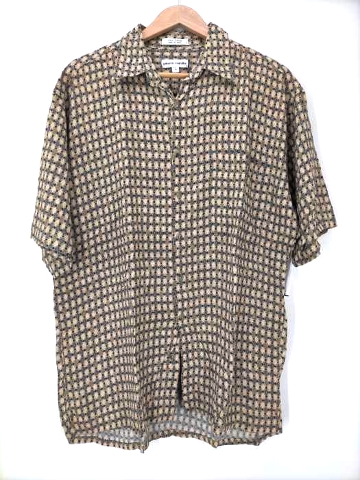 pierre cardin(ピエールカルダン) レーヨン ダイアモンド柄 シャツ メンズ import：L
