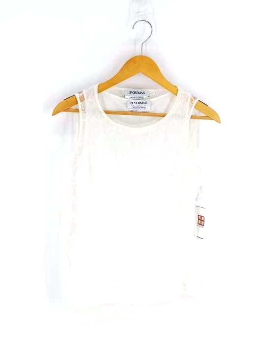 SPORT MAX(スポーツマックス) 刺繍レイヤード ノースリーブトップス レディース JPN：40