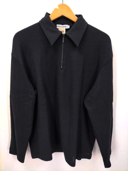 Giorgio Armani(ジョルジオアルマーニ) ウールハーフジップニット メンズ JPN：L