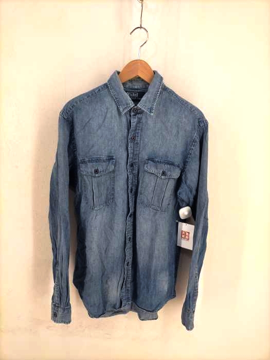 Polo by RALPH LAUREN(ポロバイラルフローレン) US RL NAVAL シャンブレーシャツ メンズ JPN：M