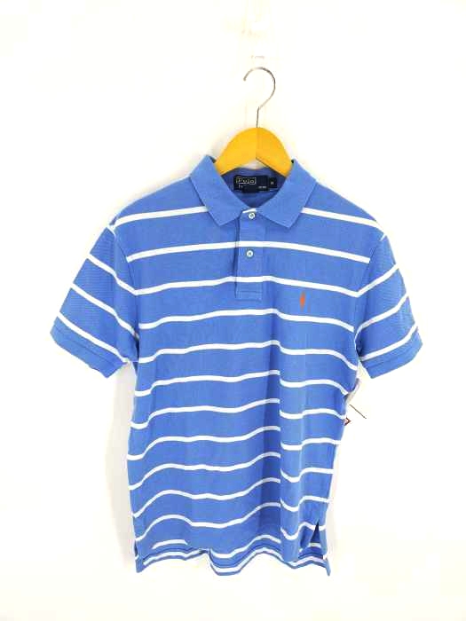 Polo by RALPH LAUREN(ポロバイラルフローレン) 90S ボーダー鹿の子ポロ メンズ import：M