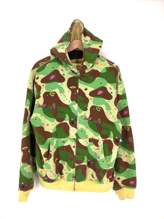 ビリオネアボーイズクラブ Billionaire Boys Club ALL OVER SPACE CAMO FULL-ZIP HOODIE メンズ  M