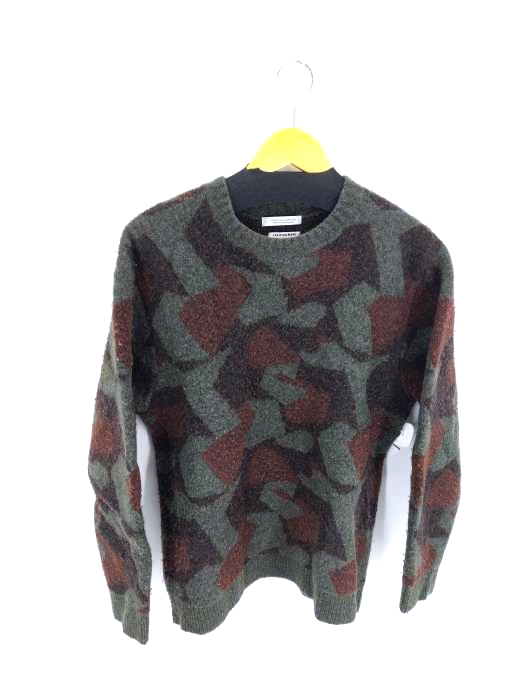 ジャーナルスタンダード JOURNAL STANDARD YAK WOOL BLEND JQ CAMO クルーネックニット メンズ JPN：M