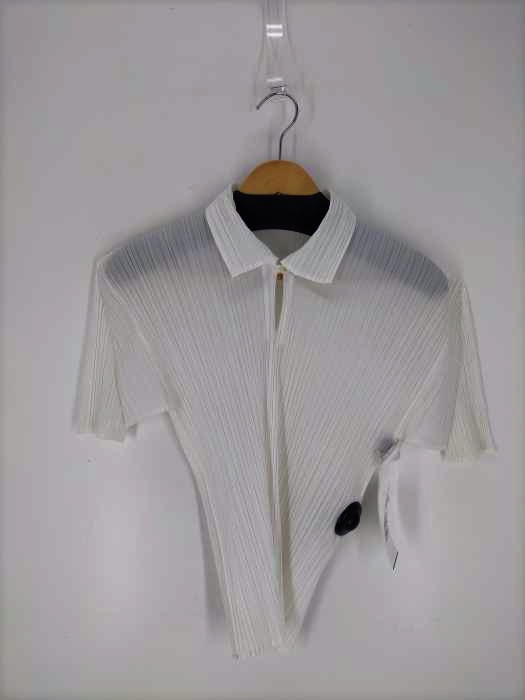 プリーツプリーズイッセイミヤケ PLEATS PLEASE ISSEY MIYAKE プリーツ加工 スキッパーポロ レディース  3