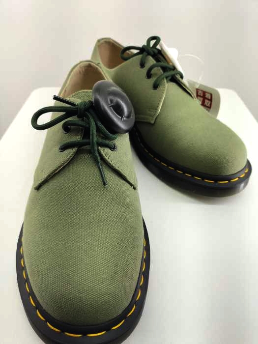 ドクターマーチン Dr.Martens KHAKI GREEN NATURAL CANVAS メンズ EUR：43