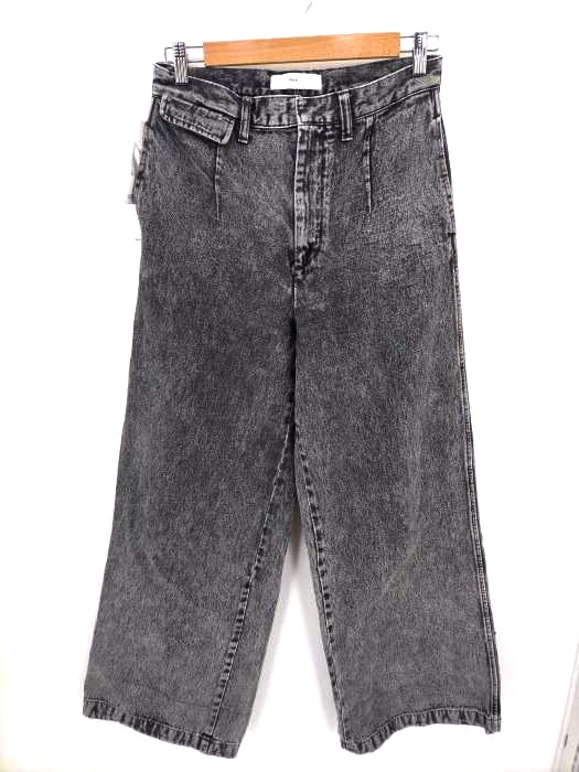 トーガプルラ TOGA PULLA 19AW BLEACH DENIM WIDE PANTS レディース  38