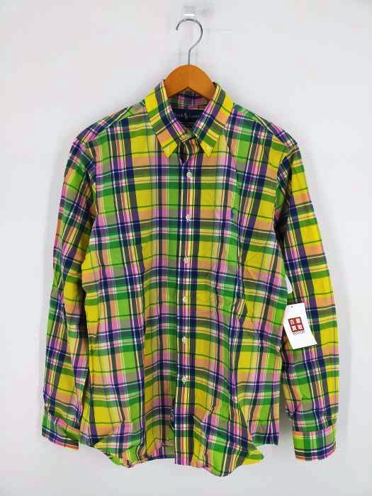 ラルフローレン RALPH LAUREN チェック柄BDシャツ メンズ import：M
