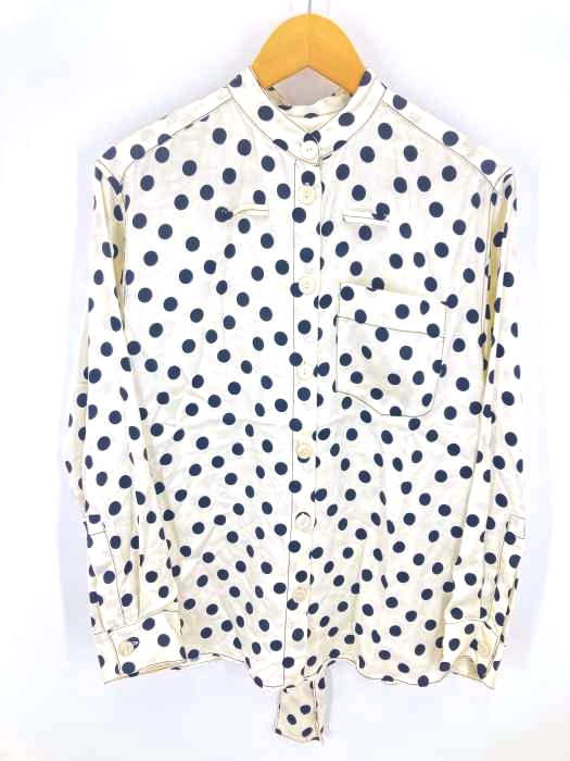 ZARA(ザラ) FLOWING POLKA DOT BLOUSE ドット柄 シャツ ブラウス レディース import：S