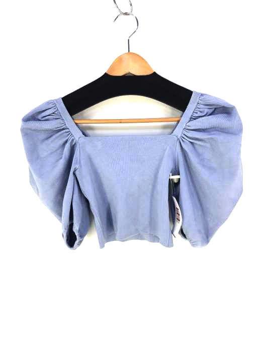 ZARA(ザラ) パワーショルダークロップドトップス レディース import:S