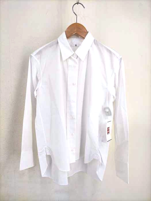 +J(プラスジェイ) フロント切替コットンシャツ レディース JPN：XS