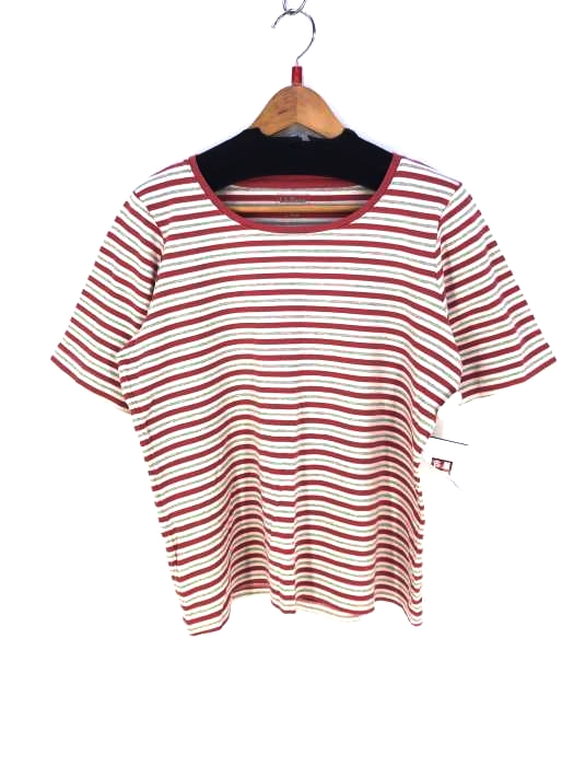 L.L.Bean(エルエルビーン) ボーダークルーネックカットソー レディース L