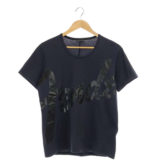 LAD MUSICIAN(ラッドミュージシャン) fender プリントTシャツ カットソー 半袖 Uネック 42 紺 ネイビー /ES ■OS メンズ  42(日本サイズS相当)