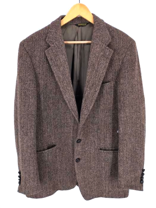 USED古着(ユーズドフルギ) Beckwith for The Regiment Harris Tweed社製 ツイード2Bテーラードジャケット メンズ  無