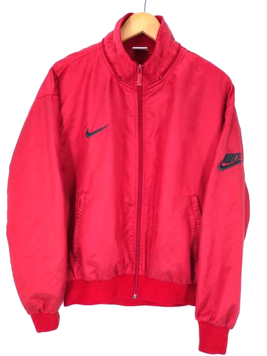 NIKE(ナイキ) 90S 銀タグ フード付き ナイロンジップアップジャケット メンズ import：L