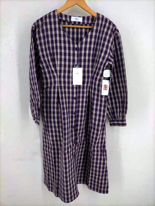 AZUL by moussy(アズールバイマウジー) VOLUME SLEEVE SFLARE ONEPIECE レディース  M