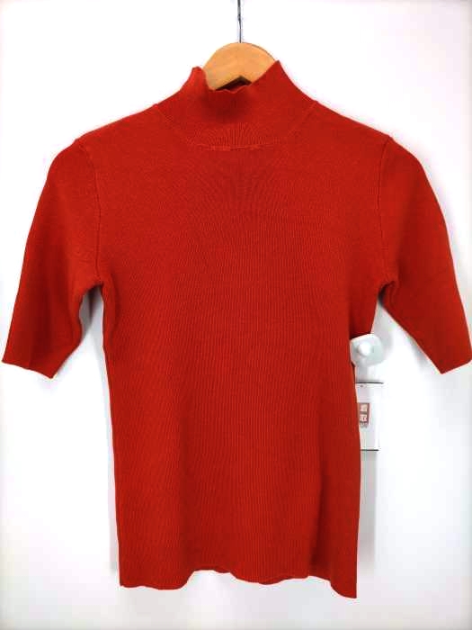LAGUA GEM(ラグアジェム) COLOR HALF SLEEVE KNIT TOPS レディース  M