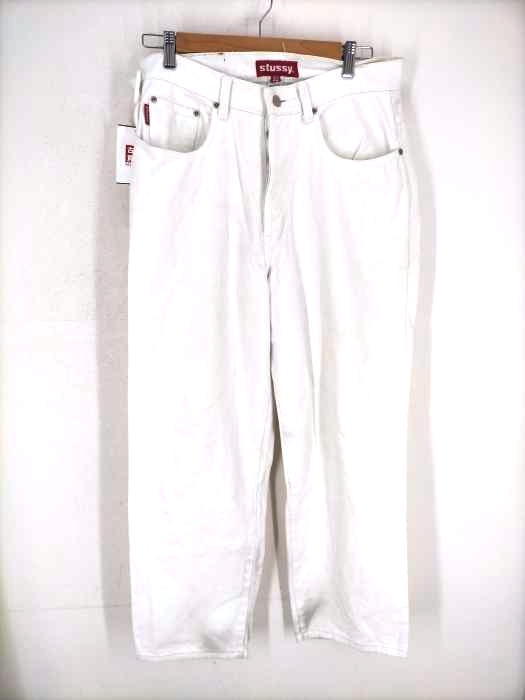 Stussy(ステューシー) 90s USA製 バーバラクルーガータグ ボタンフライデニムパンツ メンズ  32